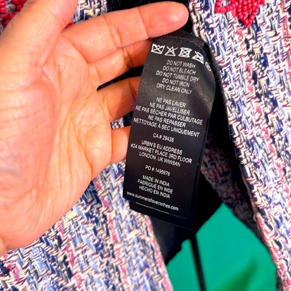 M Summer of Love Flower Knitted Cardigan Women Loose RoundNeck LongSleeve Beads - Picture 12 of 17